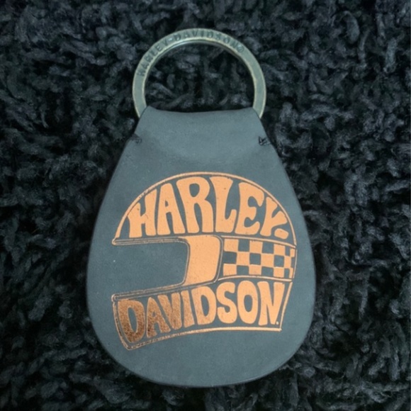 Harley-Davidson leather key chain - Picture 1 of 4